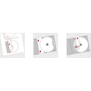 Etykiety na plyty CD a4 biale ø 116 mm papier matowy kryjacy 200 szt