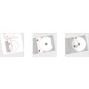 Etykiety na plyty CD a4 biale ø 116 mm papier matowy kryjacy 200 szt