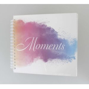 Album spiralny Watercolor Moments, 28x24 cm, 50 bialych stron