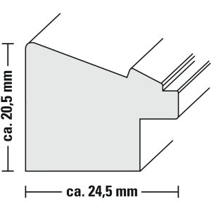 Plastikowa ramka Cozy, lodowy błękit, 10 x 15 cm