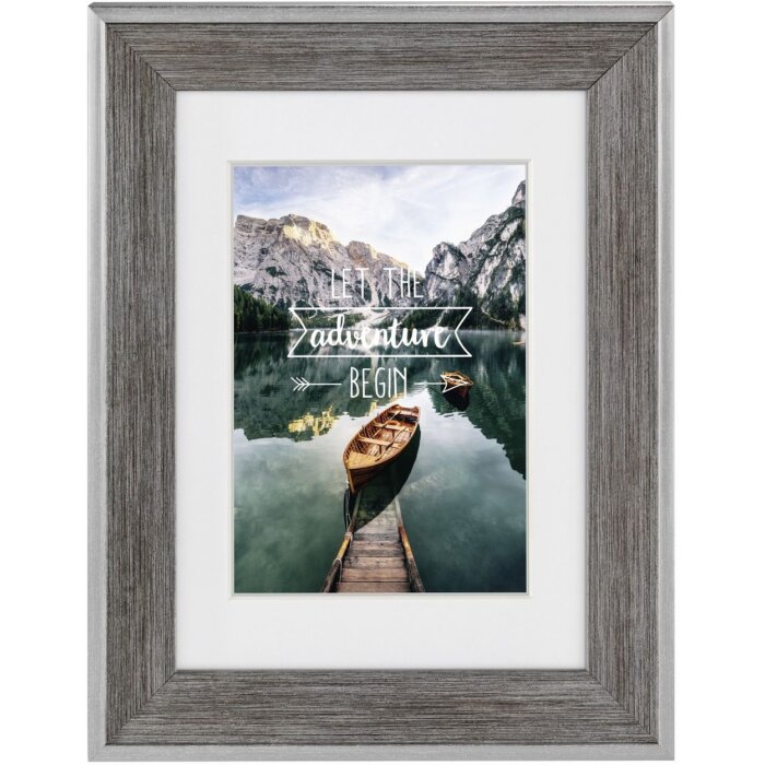 Hama ramka plastikowa Sierra grey 13x18 cm z passepartout 9x13 cm