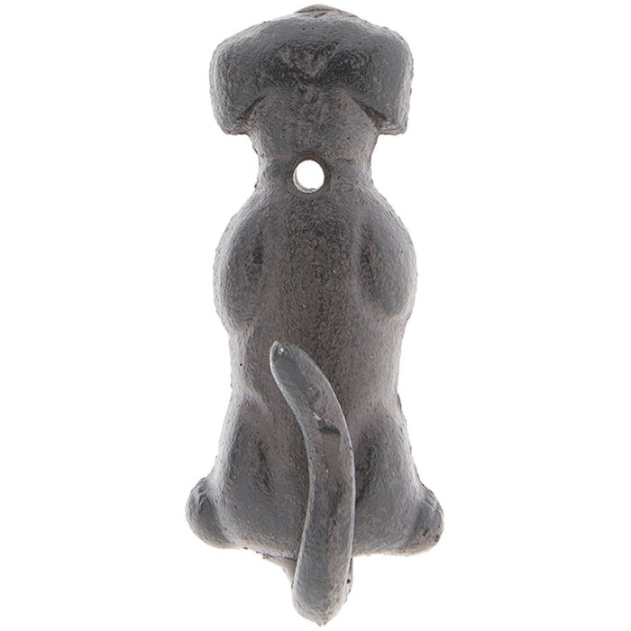 Hak ścienny pies 6Y3046 brązowy 5x4x10 cm