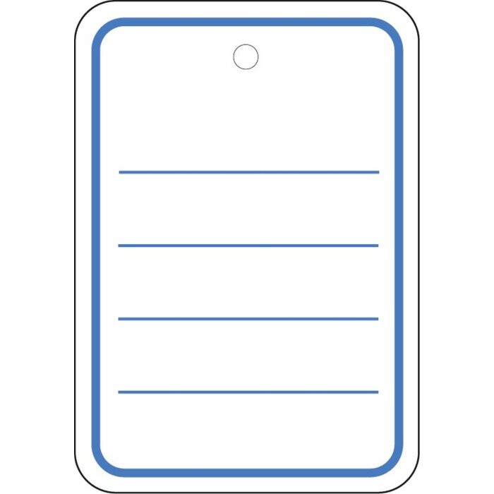 Przywieszki towarowe 42x60 mm perforowane bez nitki 1000 szt.