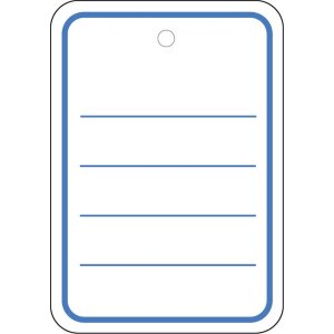 Przywieszki towarowe 42x60 mm perforowane bez nitki 1000...