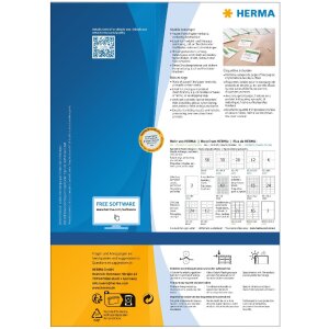 Przywieszka odporna na rozdarcie a4 52,5x93,5 mm biala...
