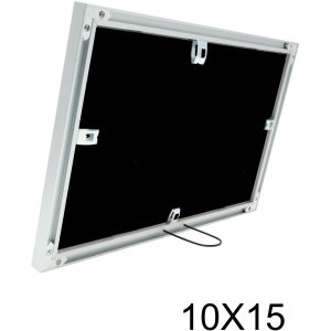 S021D1 Aluminiowa ramka galeryjna w kolorze srebrnym na 2 zdjęcia 10x15 cm