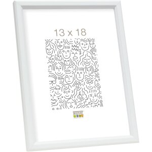 Deknudt S236K1 Ramka drewniana w kolorze białym 13x18 cm