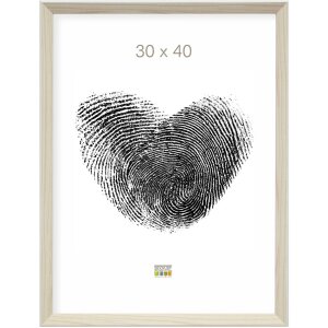 S46CH1 Ramka na zdjęcia w kolorze naturalnym z białym brzegiem 10x15 cm