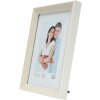 S46CH1 Ramka na zdjęcia w kolorze naturalnym z białym brzegiem 10x20 cm
