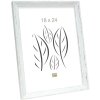 S46DF1 Ramka na zdjęcia w kolorze białym ze srebrną krawędzią 15x20 cm
