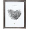 S46ED1 Ramka drewniana w kolorze srebrnym 20x30 cm