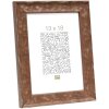 S46HF3 Drewniana rama w kolorze brązowym o falistej powierzchni 30x45 cm