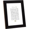 S46JH2 Rama drewniana w kolorze czarnym z obramowaniem w kolorze drewna 13x18 cm