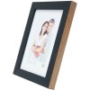 S46JH2 Rama drewniana w kolorze czarnym z obramowaniem w kolorze drewna 13x18 cm