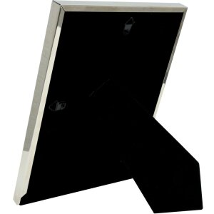S57MC1 Ramka metalowa w kolorze srebrnym błyszczącym z passe-partout 10x15 cm