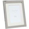 S57MC1 Ramka metalowa w kolorze srebrnym błyszczącym z passe-partout 10x15 cm