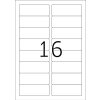 Etykiety a4 biale 88,9x33,8 mm Ruchome-usuwalne papier mat 1600 szt.