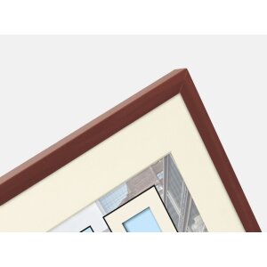 Ramka plastikowa Puro 15x15 cm brązowa