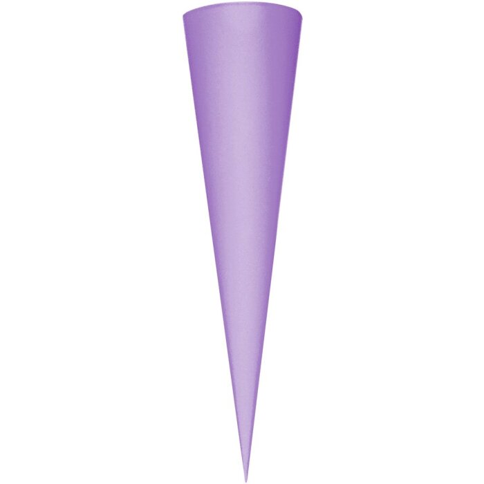 Stożek szkolny pusty 70 cm fioletowy