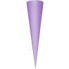 Stożek szkolny pusty 70 cm fioletowy