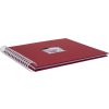 Album spiralny Khari rosso zebrowany bialy strony 23x24 cm
