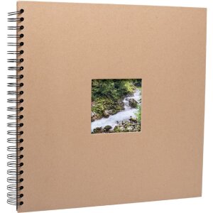 HNFD Album spiralny Khari kraft 33x33 cm 50 czarnych stron