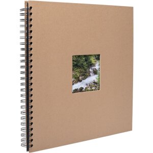 HNFD Album spiralny Khari kraft 33x33 cm 50 czarnych stron