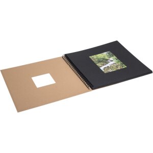 HNFD Album spiralny Khari kraft 33x33 cm 50 czarnych stron