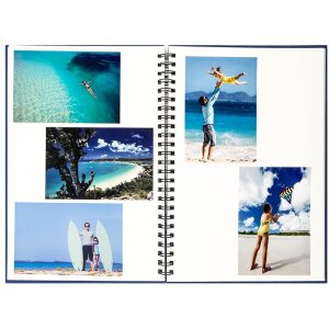 Album spiralny Manille 34x25 cm czerwony