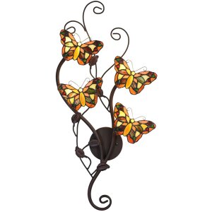 Lampa ścienna Tiffany 32x68 cm G4-4x2W - 5LL-5979