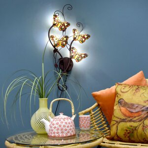 Lampa ścienna Tiffany 32x68 cm G4-4x2W - 5LL-5979
