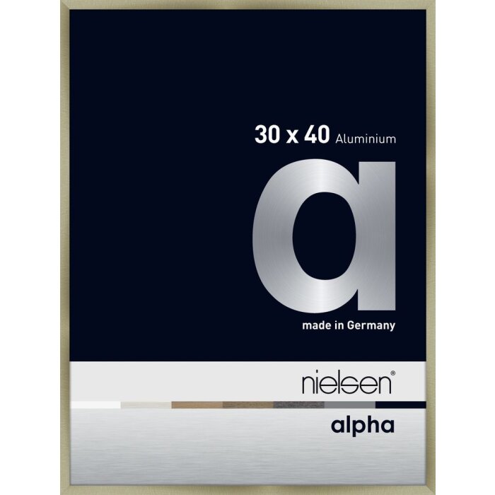 Nielsen Aluminiowa ramka na zdjęcia Alpha 30x40 cm stal nierdzewna szczotkowana