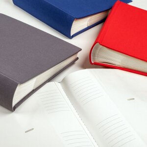 Walther Jumbo Photo Album Cloth antracyt 30x30 cm 100 białych stron