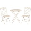 Stół + 2 krzesła Ø 70x76 cm - 39x48x91 cm (2 sztuki) Clayre & Eef 5Y0696