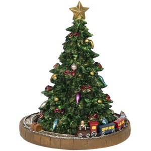 Music Box Christmas Tree Ø 15x18 cm Clayre & Eef 6PR2845