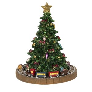 Music Box Christmas Tree Ø 15x18 cm Clayre & Eef 6PR2845