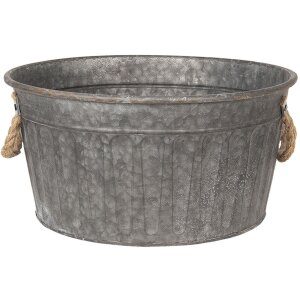 Żeliwne wiadro dekoracyjne (2 sztuki) Ø 35x17 - Ø 27x15 cm Clayre & Eef 6Y3735