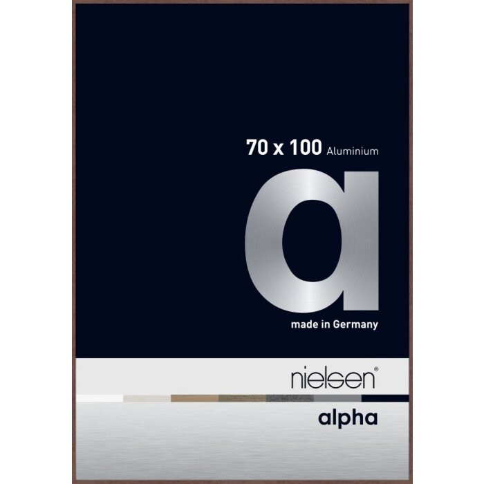 Nielsen Aluminiowa rama na zdjęcia Alpha TCSC 70x100 cm wengé light