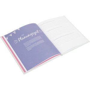 Złota Księga Pamiętnik ślubny Nasza historia miłosna 23x25 cm 44 ilustrowane strony