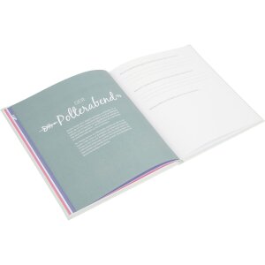 Złota Księga Pamiętnik ślubny Nasza historia miłosna 23x25 cm 44 ilustrowane strony