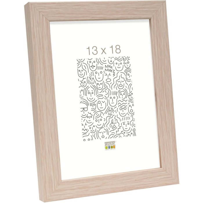 Deknudt Ramka drewniana S45RJ1AR jasny dąb 15x20 cm szkło antyrefleksyjne