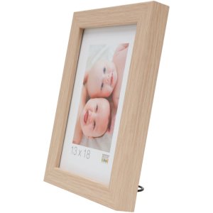 Deknudt Ramka drewniana S45RJ1AR jasny dąb 15x20 cm szkło antyrefleksyjne