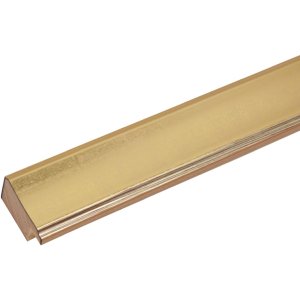 Rama drewniana S45YA1 złota 15x15 cm szkło zwykłe
