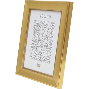 Rama drewniana S45YA1 złota 20x25 cm szkło zwykłe