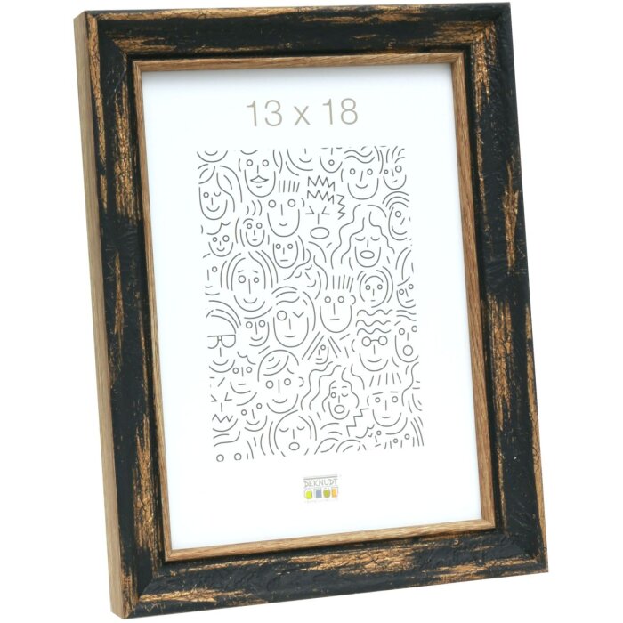 Ramka drewniana S46TG czarna 30x40 cm