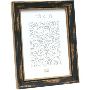Ramka drewniana S46TG czarna 30x40 cm