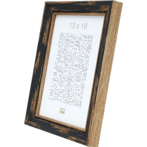 Ramka drewniana S46TG czarna 30x40 cm