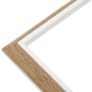 Rama plastikowa S46WG natural edge white 30x40 cm