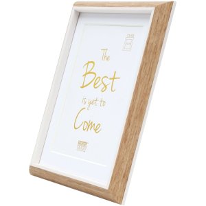 Rama plastikowa S46WG natural edge white 30x40 cm