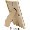 Rama plastikowa S46WG natural edge white 30x40 cm